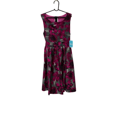  Kids  Size 6-12m Sleeveless Dress Floral / Pink  / Silver 