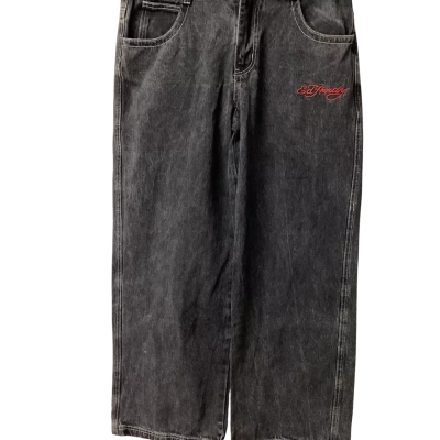 Ed Hardy Mens  Size 34 Wide Leg Jeans Blue E