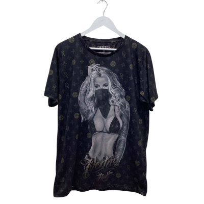 Dexter Mens Size XXXL Babe Print Short Sleeve Shirt