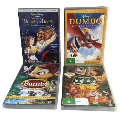 Walt Disney DVD’s as pictured