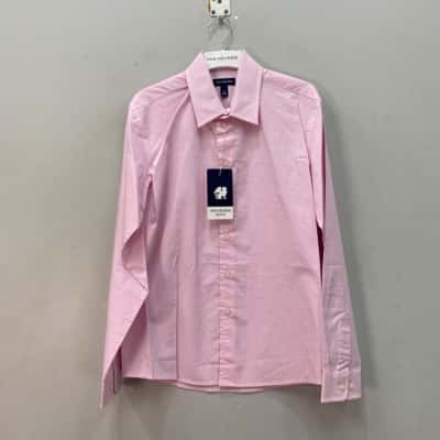 Van Heusen Teen Boy   Size 14 Shirt Checked / Pink  