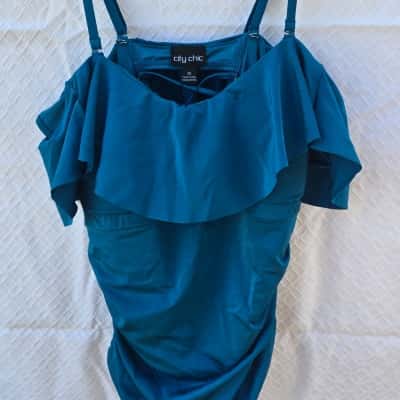 City Chic Womens  Size 14 Blue / Turquoise bathers