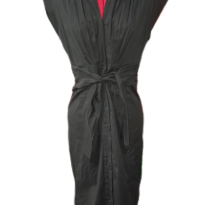 Saba Womens  Size 10 Shirt Dress Black  