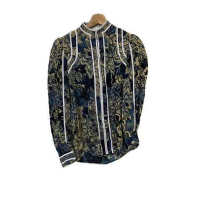 Once/Was Womens Top Size 0 Beige / Blue / Floral / Green / Multicoloured / Navy Blue 