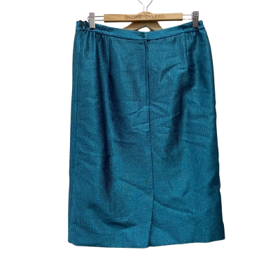 Laura K Vintage Teal Skirt Size 14