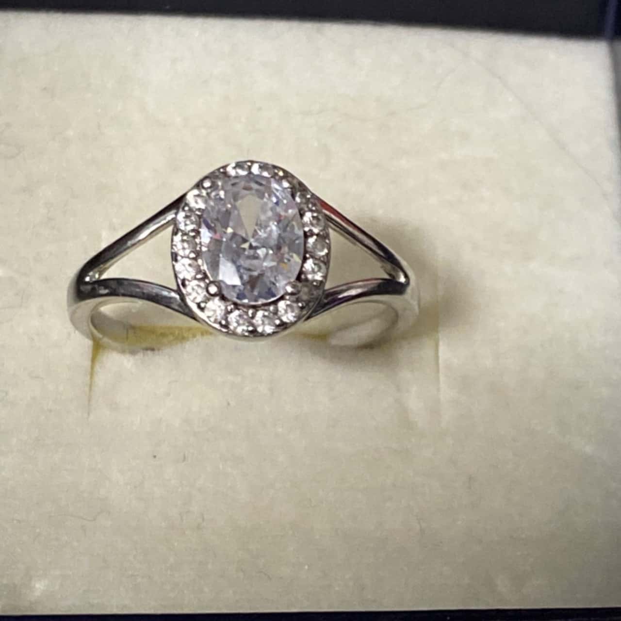 Opal 925 Sterling Silver Halo Ring
