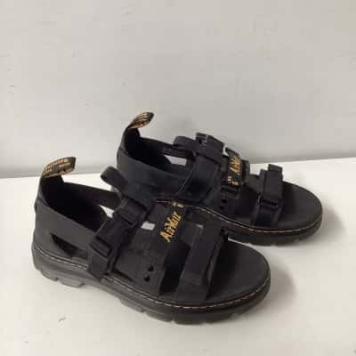 Dr Martens Womens USL Size 11 Sandals Black "Pearson black webbing sandal"