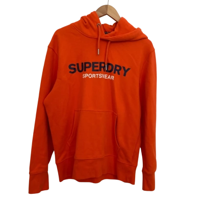 Superdry Mens Size L Hoodie Orange 