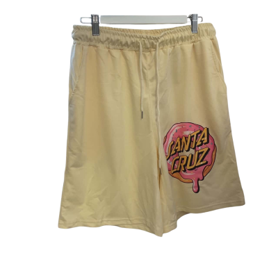 Santa Cruz Mens  Size L Cream shorts 