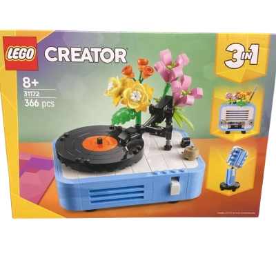 NEW - LEGO Record Player with Flowers - Factory Sealed