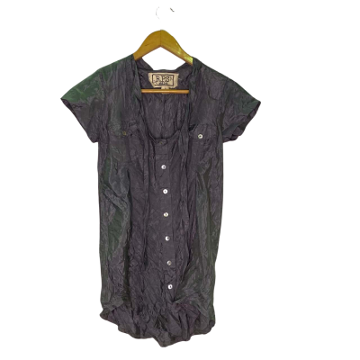  Womens  Size S Short Sleeve Shirt Grey 