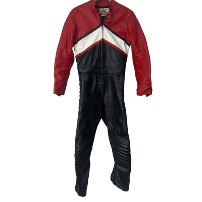 Walden Miller Unisex  Size S Biker Jacket Black  /Red all in one