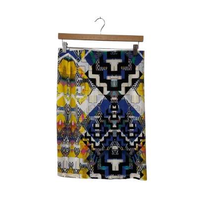 Rockmans Square   Size 10 / S Midi/Print Skirt Multicoloured 