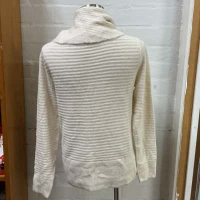 Dorothy Perkins Womens  Size 6 Turtleneck Jumper Off White 