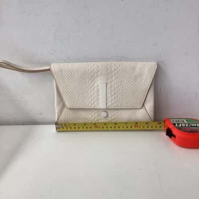 Mimco Womens Clutch Off White 