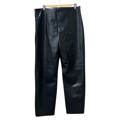 Sussan Womens Size XL Black PU Pants 