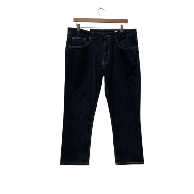 Zara The Relaxed Slim Size 18 / 46 Jeans Navy Blue 