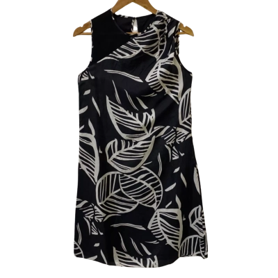 Alex Perry Womens  Size 8 Shift Dress Black  / Silver 