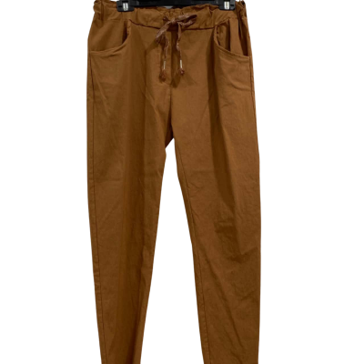  TLT Womens  Size L Casual Pants Brown 