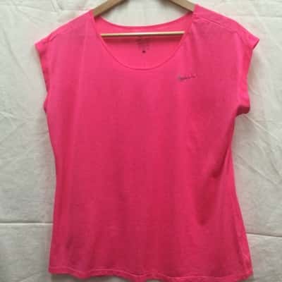 2 Nike Womens Size L Sports Tops Orange/Pink  