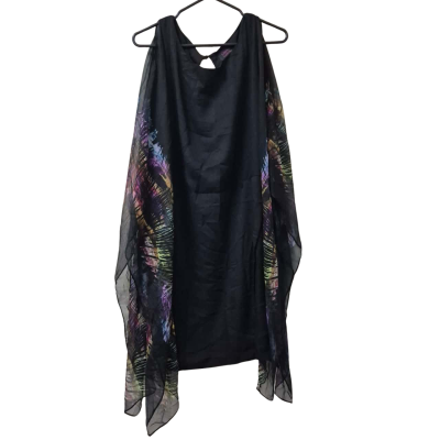 Wayne Cooper Womens  Size 16 Sleeveless Dress  Black  / Multicoloured 