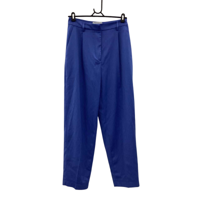  Womens MUNTHE Size 38 Straight Leg Pants Blue / Striped 