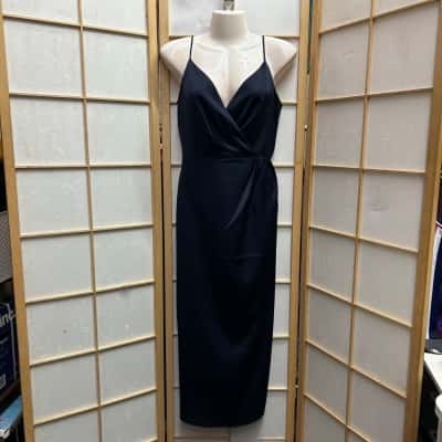 REVIEW Women’s  Size 12 Cocktail Dress / Formal Dress /  Midi Dress Navy Blue  RRP: $109.00