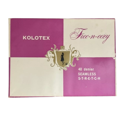Kolotex Free-N-Ezzy 40D Size 10.5-11 Black Nylons - New