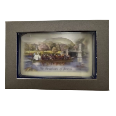 Eglomise Designs collegiate glass paperweight