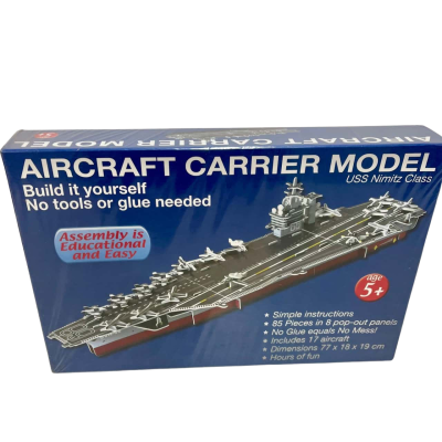 3D Puzzle Aircraft Carrier Model- US Nimrtz Model- Factory Sealed 