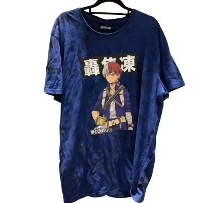  My Hero Academia Mens  Size XXL Short Sleeve T-shirt Blue RRP $25