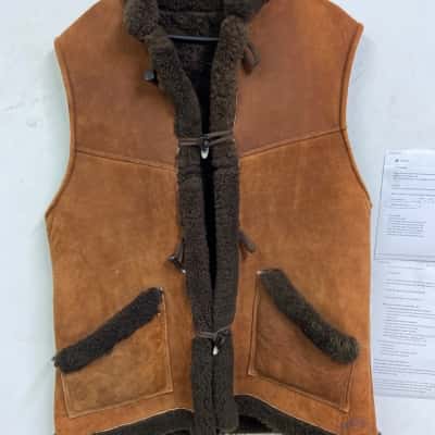  Womens  Size L Open Jacket Brown 