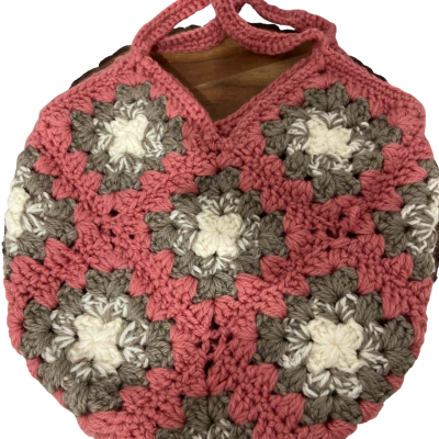 Hand Made Cute Knit/Crochet Shoulder Bag