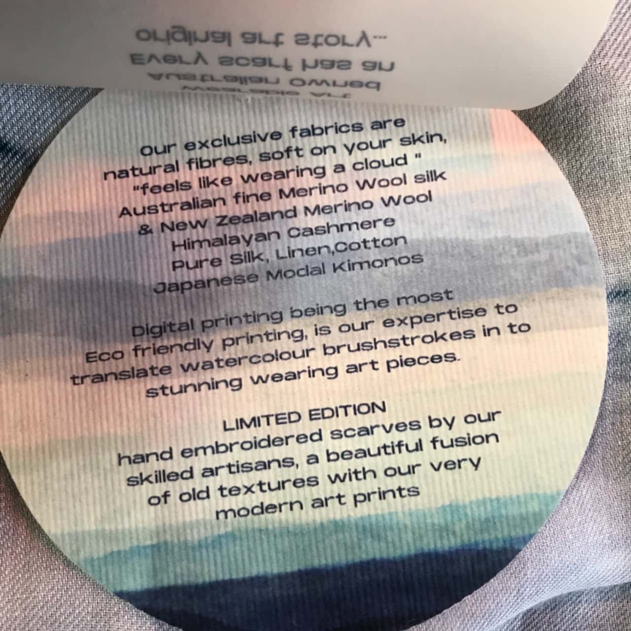 Namaskar Wearable Art Womens Size One Size Blue / Pattern Kimono(s)