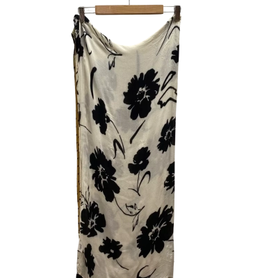 Seed Heritage Womens Black Floral Scarf
