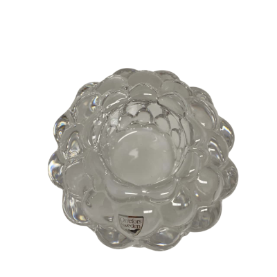 Orrefors Raspberry Votive Candle Holder