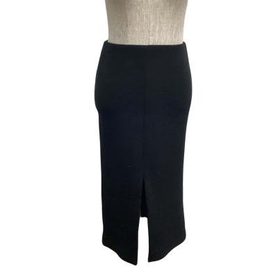 COS Neoprene  Size XS Pencil Skirt Black with Front Slit   