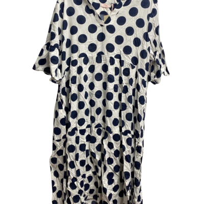 Millers Womens  Size 18 Casual / Midi Dress / Short Sleeve, Navy Blue / Polka Dot / White 
