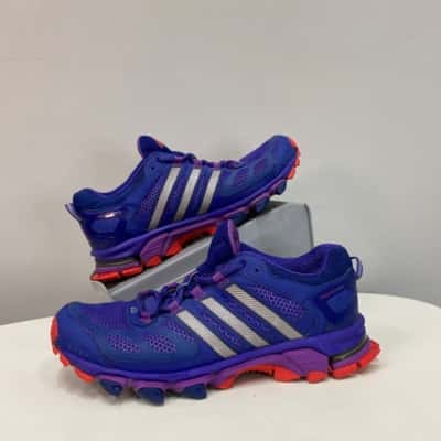 Adidas Womens Response Trail 20 Size 7 Sneakers / Trainers Blue / Purple 