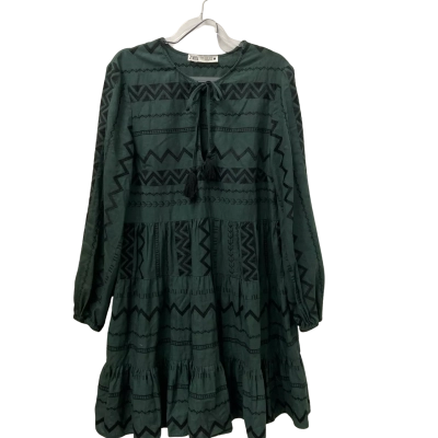 Zara Womens  Size S Long Sleeve Dress Black  / Olive 