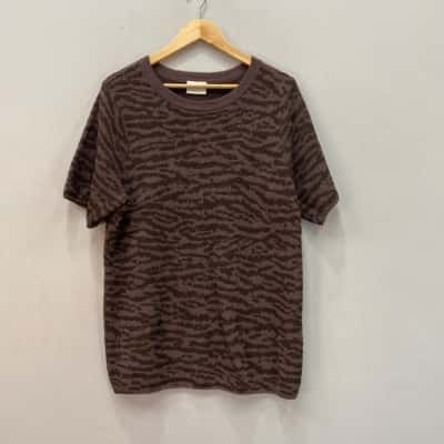 StyleRunner Womens  Size 14 Short Sleeve Knitted Top  