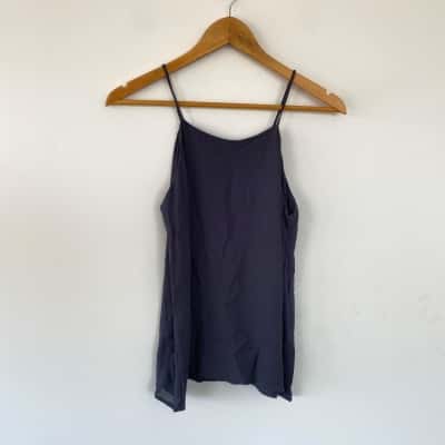 Nique Navy Blue Sleeveless Blouse Top  Size 8