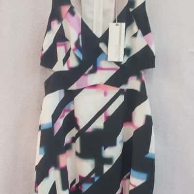 Tokito Womens  Size 6 Casual / Mini Dress Black  / Pink  / White 