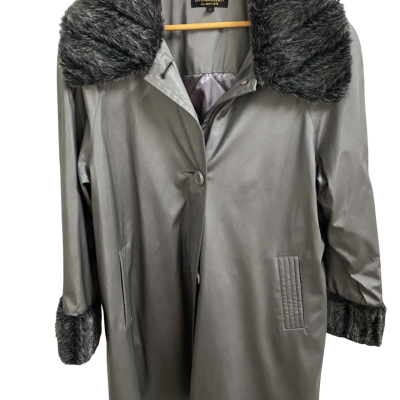  Womens  Size L Winter Coat Grey 