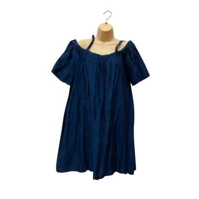Gorman Womens  Size M Off The Shoulder Dress Blue 