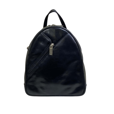 Womens Newberry Black Genuine Leather Backpack 