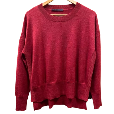 Nikel And Sole Cherry Red Seam Detail Jumper Size M
