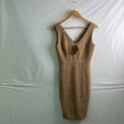 Forcast Womens Size 6 Sleeveless Dress Brown BNWT