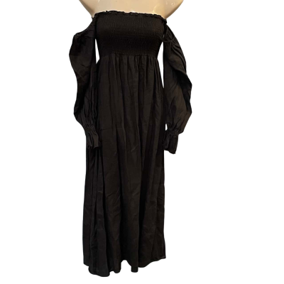 Petal + Pup Womens  Size 4 / XS Casual Dress / Maxi Dress / Off The Shoulder Dress Black  