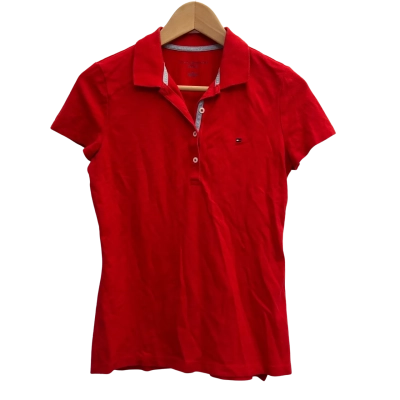 Tommy Hilfiger Womens Size S Red Polo  